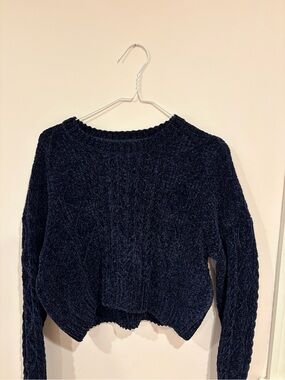 PacSun Navy Velvet Sweater